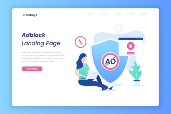 Ad Blocking Software Vector Concept: A Designer's Guide