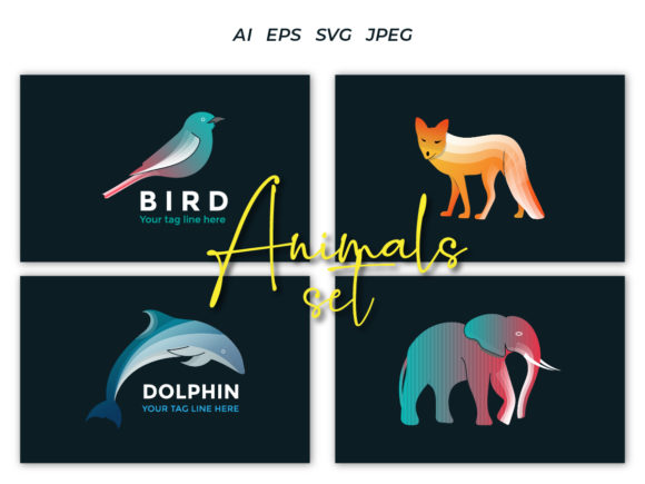 Animals Set Vector Illustration: A Designer's Go-To Asset