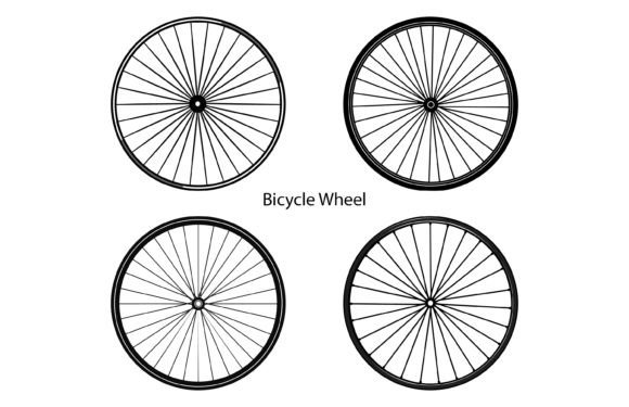 Bicycle Wheel Downhill Sport Logo Design: A Retro Minimalist Asset