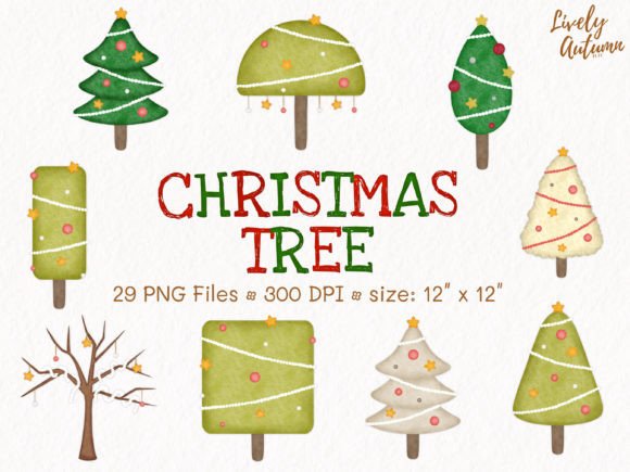 Christmas Tree PNG Files Set: A Complete Design Toolkit