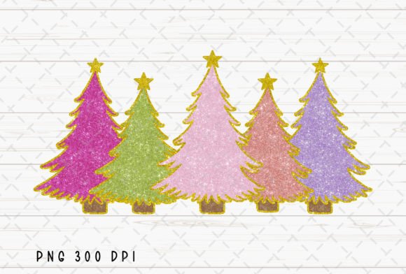 Dazzling Projects with Christmas Tree Glitter Sublimation PNG
