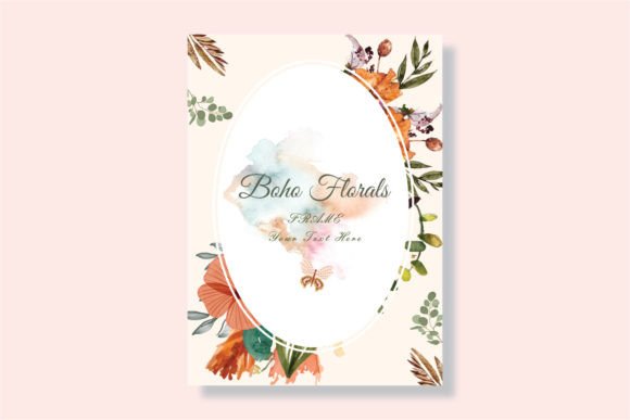 Floral Watercolor Painting on Black Background: Bold Contrast for Modern Design