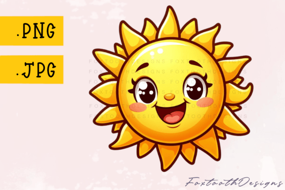 Happy Smiling Yellow Sun: A Burst of Joy in Your Design Toolkit