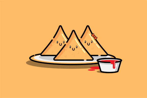 Hotel Food Samucha: A Minimal Illustration for Timeless Design