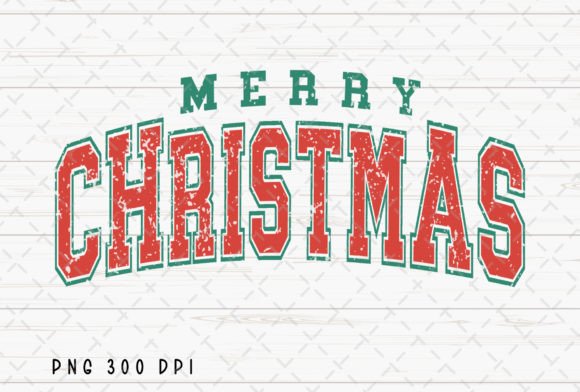 Merry Christmas Season Retro Varsity: A Vintage Holiday PNG
