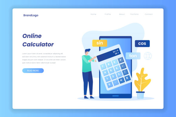 Online Calculator Flat Illustration: Modernizing Digital Projects