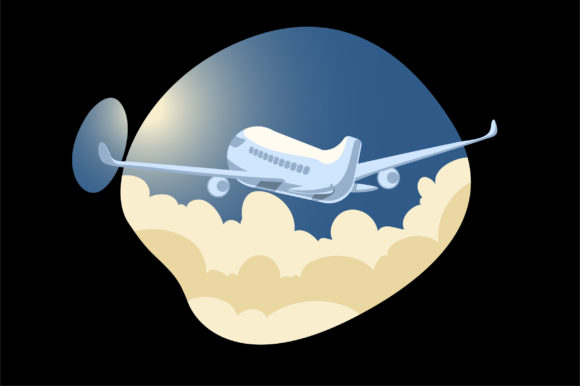 Soaring Design: Using the Flying Airplane Travel Illustration