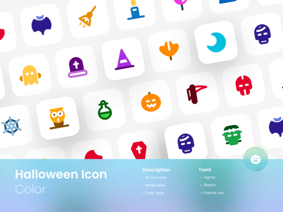Unlock Spooky Creativity with Halloween Icon Set Colored Style