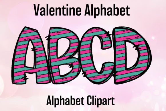 Valentine’s Clipart Doodle Alphabet Png: Your Playful Design Toolkit